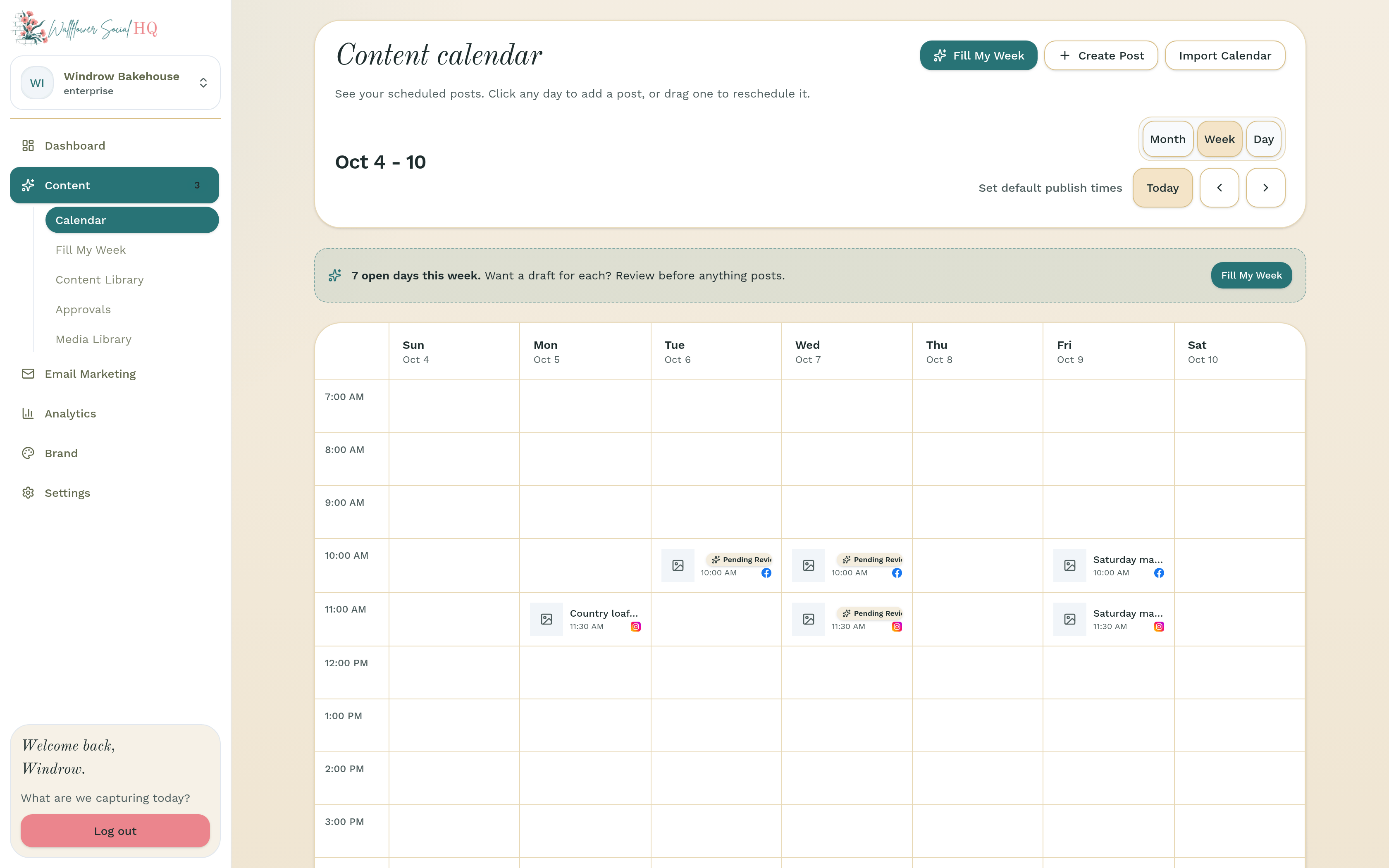Scheduling window with Next available time unticked, a date and time set, and the Schedule button